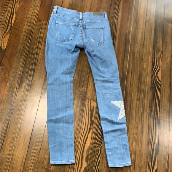 CARMAR distressed star patches denim jeans - Picture 2 of 5